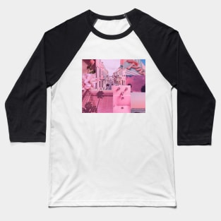 Pink collage aesthetic l pink aesthetics Baseball T-Shirt